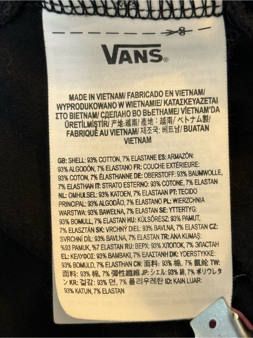 Vans Black Crop Tank with White Trim - Women's - Picture 8 of 12